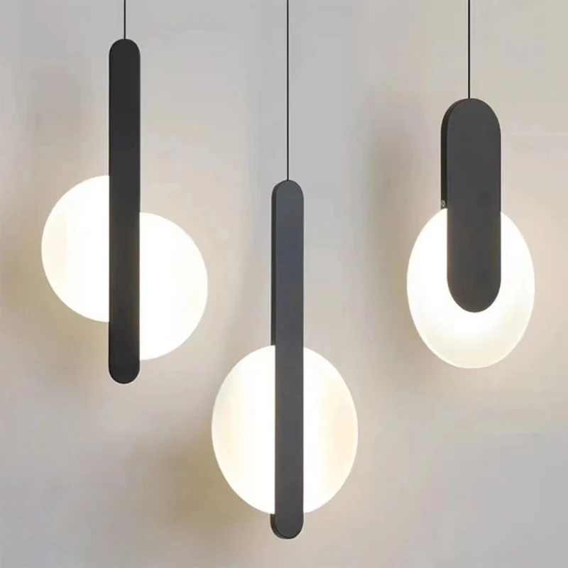 Hanging Moon Lamp - Lampy wiszące LED Nowoczesne żyrandole Oświetlenie
