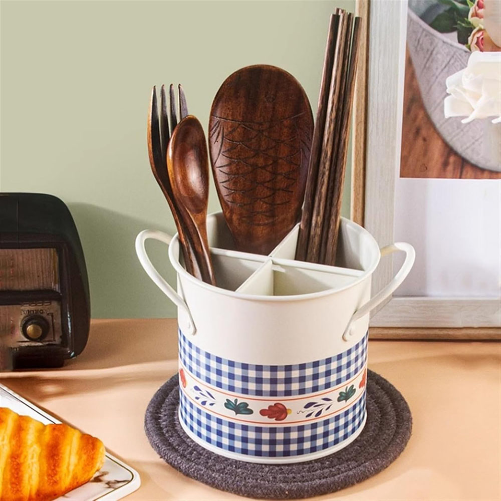 Home Decor Retro - Retro Pojemnik na Naczynia z Ociekaczem
