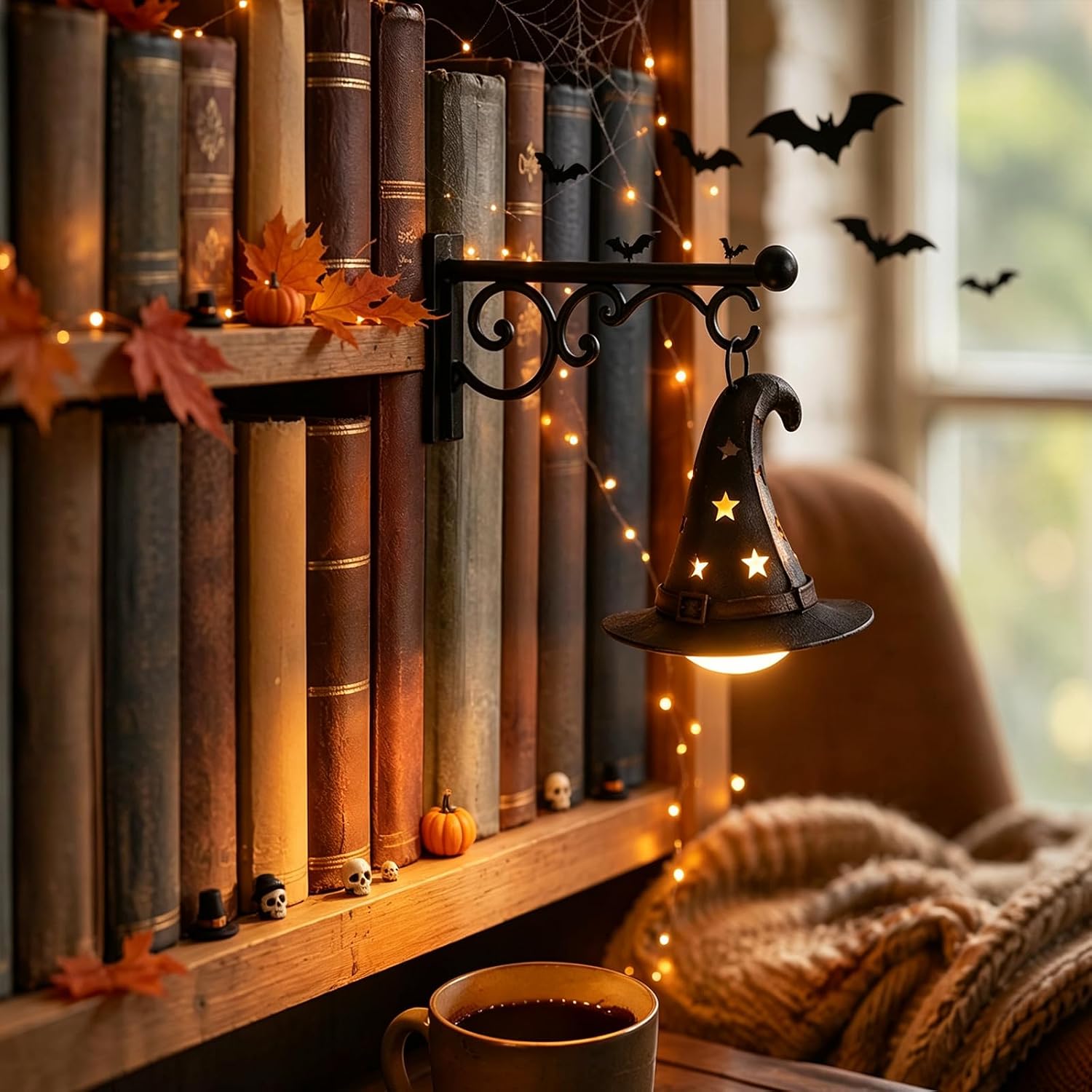 Home Decor Lighting - Lampa na półkę na książki, latarnia
