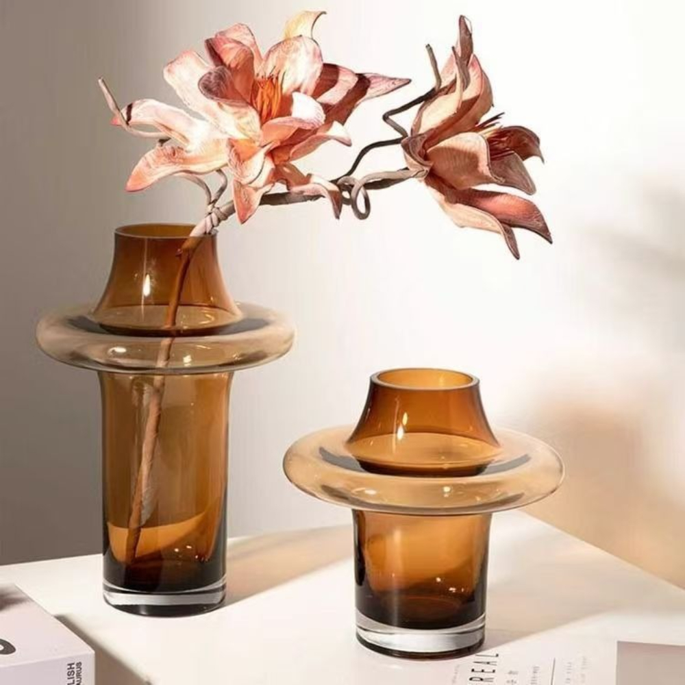 Glass Vase Nordic - Nowoczesny prosty szklany wazon na kwiaty