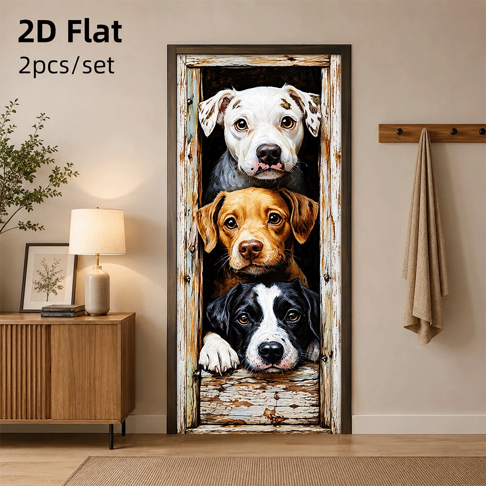 Home Decor Express - 1 sztuka uroczych naklejek na drzwi