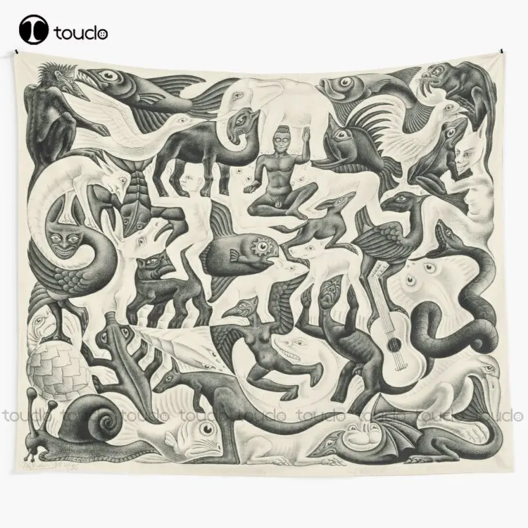 Home Decor Website Free - Escher - Plane Filling II Tapestry