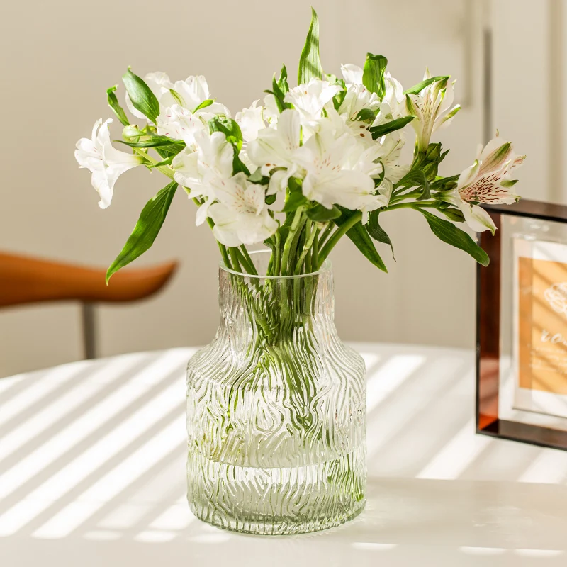 Glass Vase Nordic - Wazon na kwiaty do salonu, luksusowy