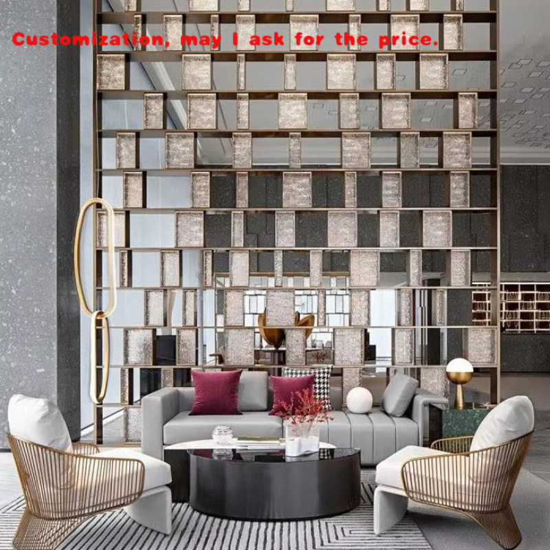 Room Divider Screen - Custom.Modern Stainless Steel Room Divider Partition