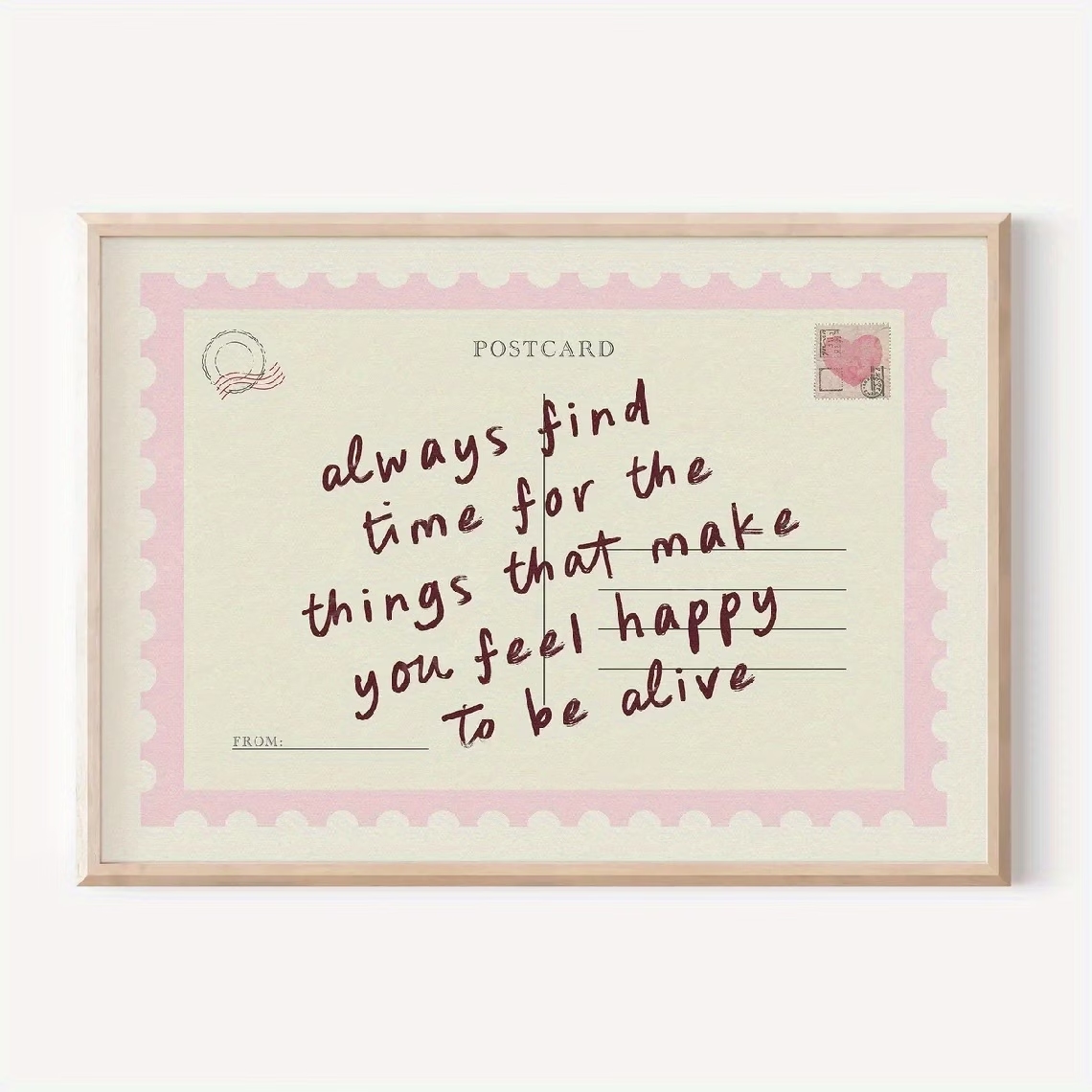 Home Decor Retro - Retro pocztówki zachęcające do spędzania czasu,
