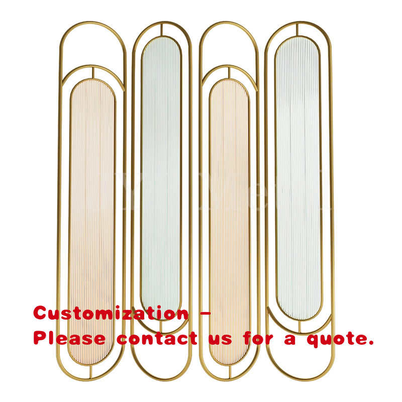 Room Divider Screen - Custom.EL807 Dekoracja Restauracji Stalowa Rama ze