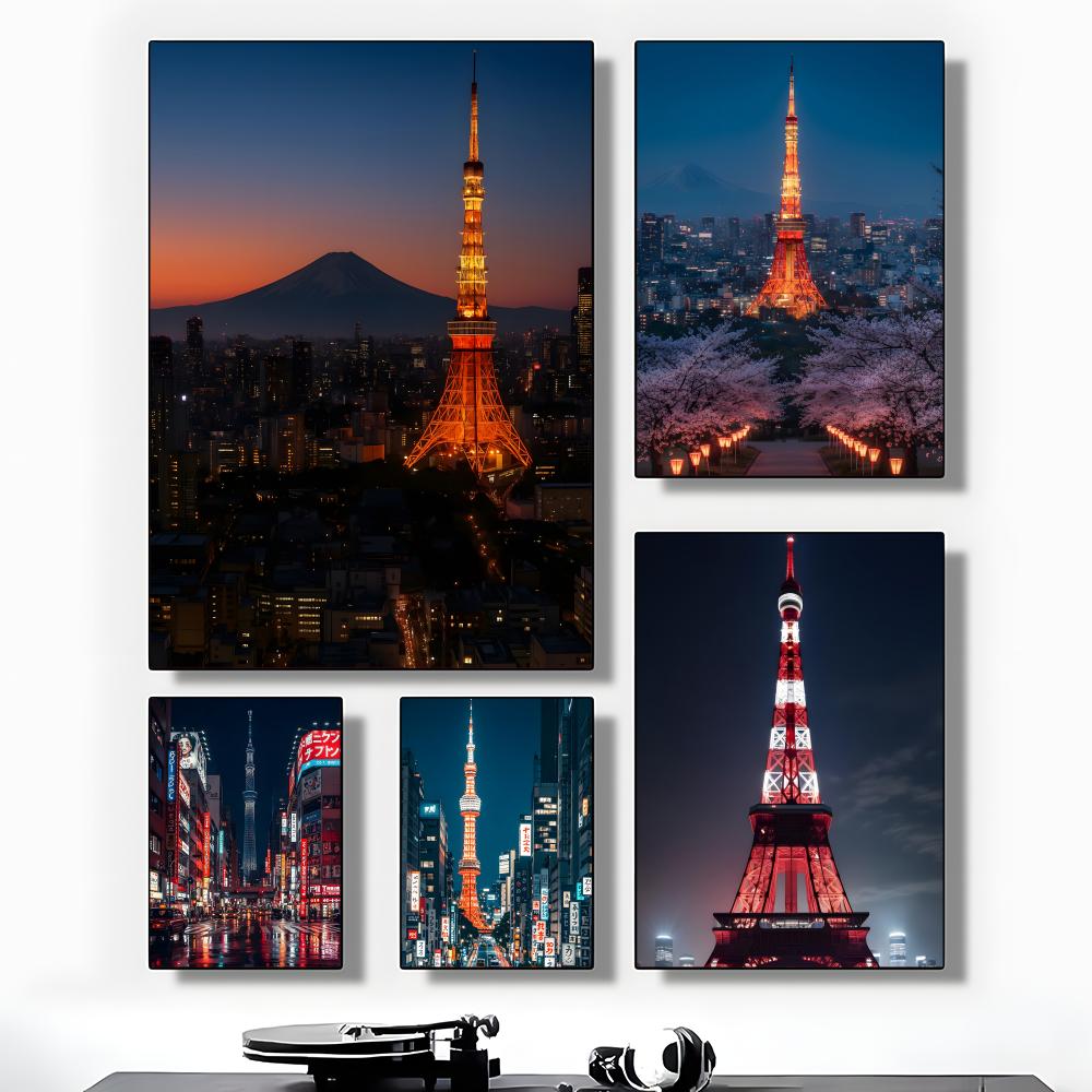 Home Decor Tokyo - Plakat z widokiem na Wieżę Tokijską