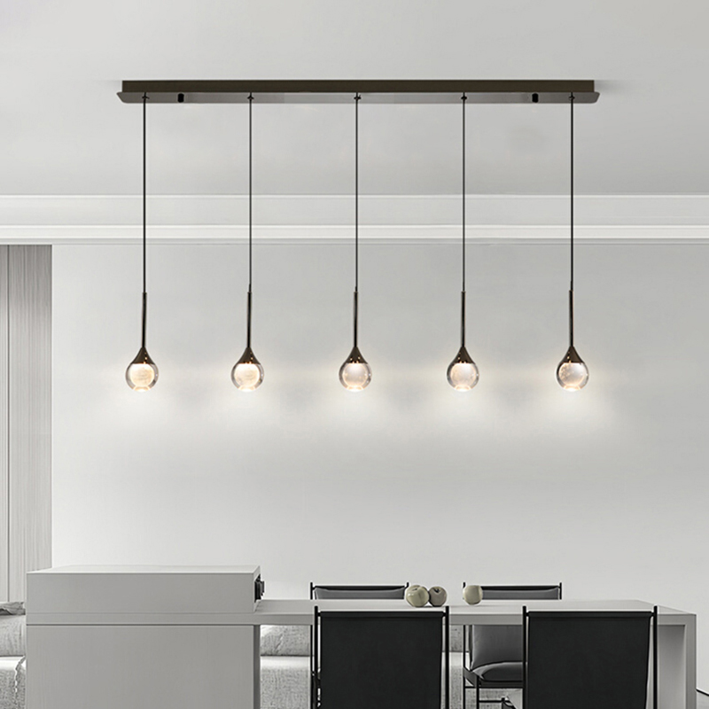 Hanging Moon Lamp - Nowoczesne kryształowe żyrandole oświetlenie wewnętrzne Lampa