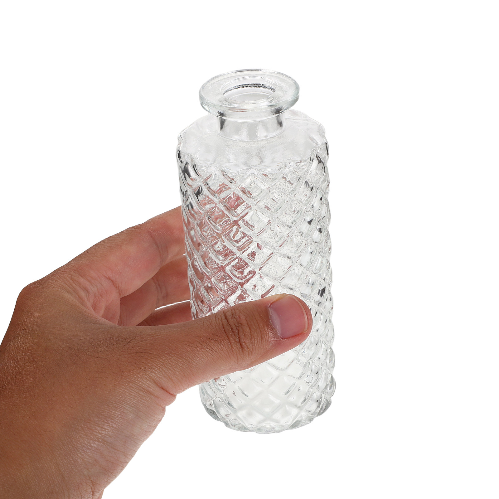Glass Vase Nordic - 6-częściowy zestaw nowoczesnych wazonów z przezroczystego