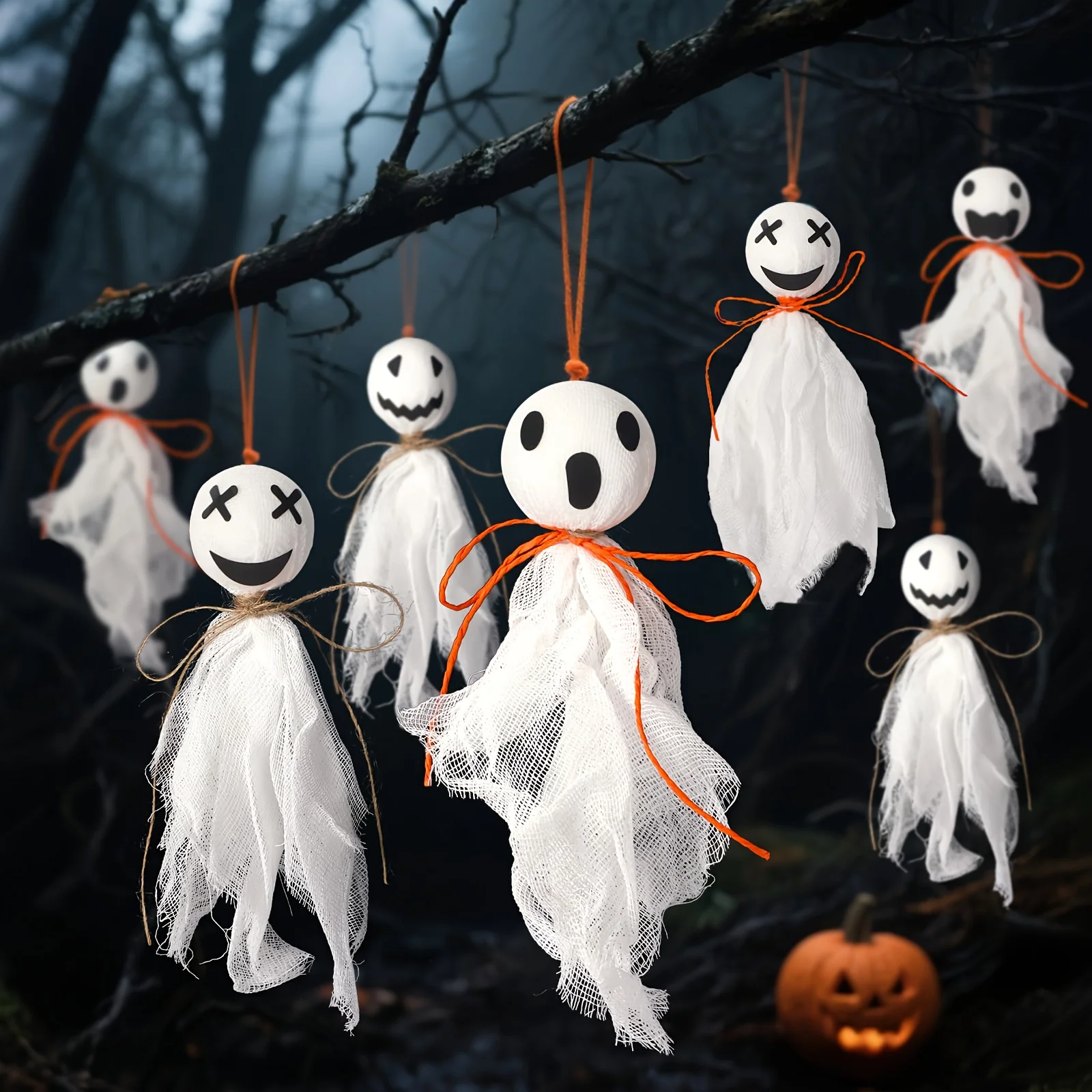 Home Decor Express - 6/12 szt. Losowe dekoracje na Halloween