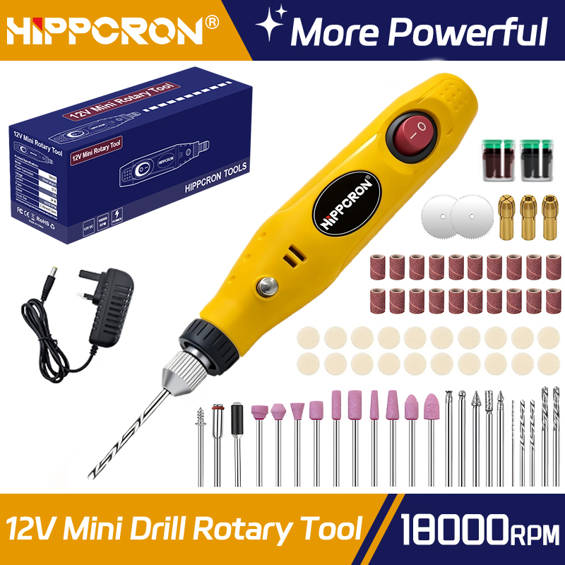 Home Decor Uk - Miniaturowa wiertarka elektryczna Hippcron z wtyczką