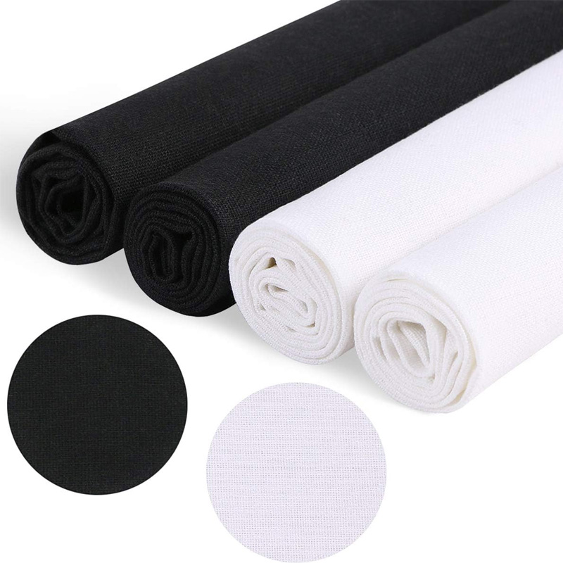 Home Decor Manufacturers - 4 sztuki tkaniny lnianej, jednokolorowa tkanina