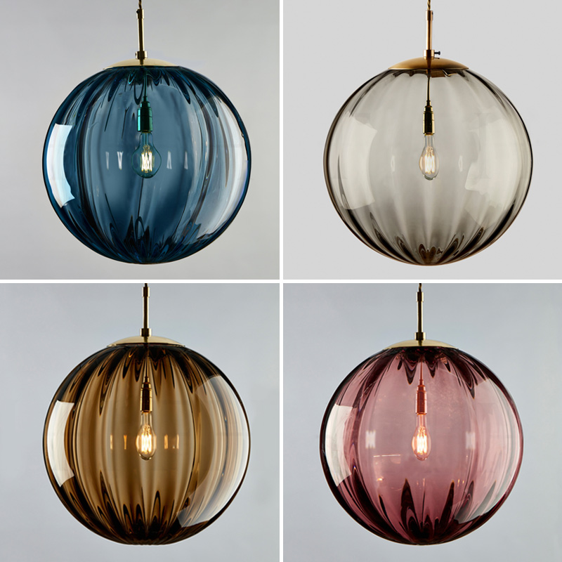 Hanging Moon Lamp - Nowoczesna lampa wisząca Led Nordic szklana