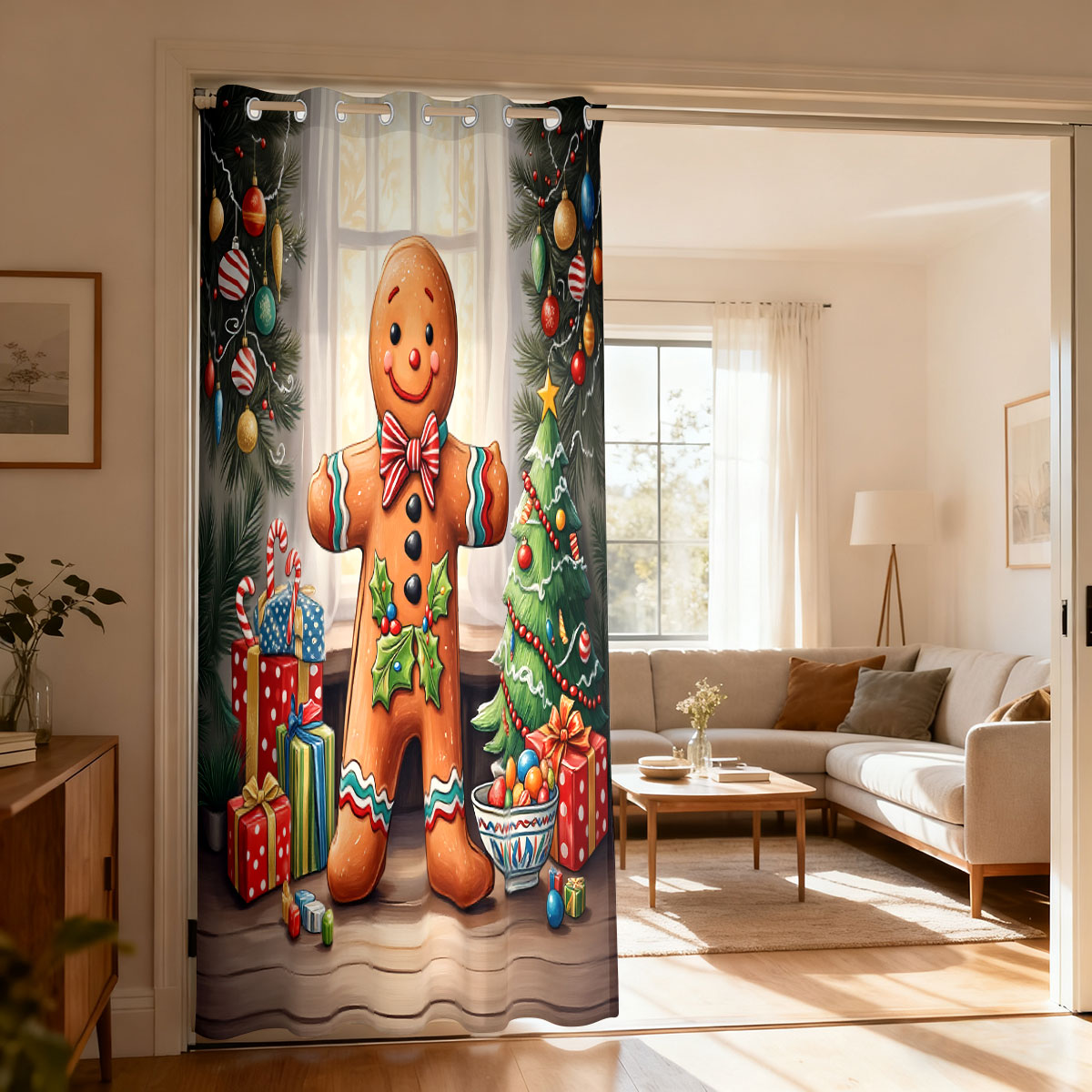 Świąteczna Zasłonka z Panem Pi – Home Decor Curtains recenzja i cena