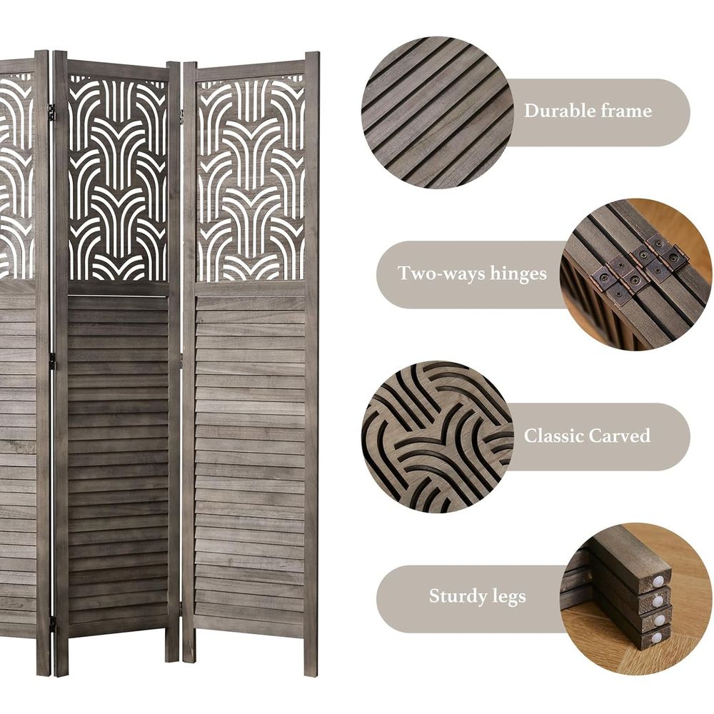 66.9 4-częściowy drewniany rze – Room Divider Screen recenzja i cena