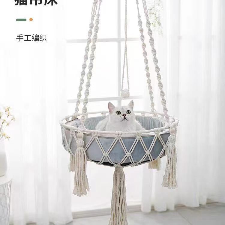 Zimowy fotel dla kota do okna, – Woven Wall Basket recenzja i cena