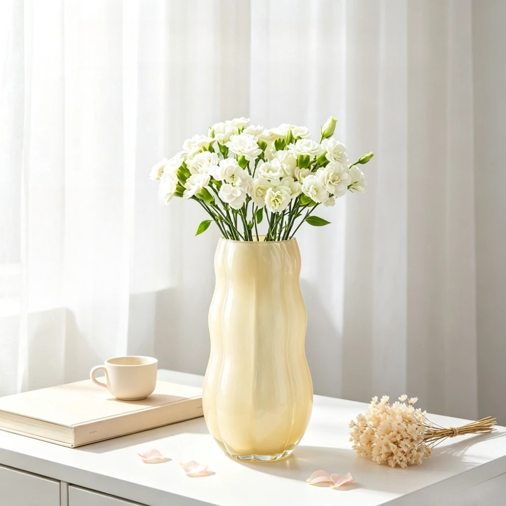 Nordycki falisty wazon z matow – Glass Vase Nordic recenzja i cena