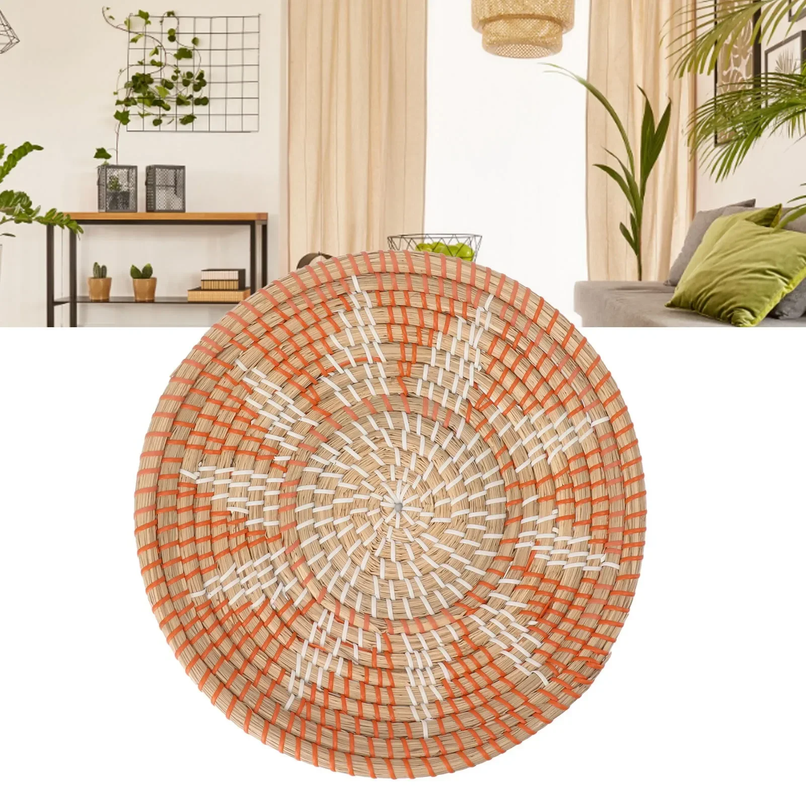Okrągłe ozdoby ścienne z trawy – Woven Wall Basket recenzja i cena