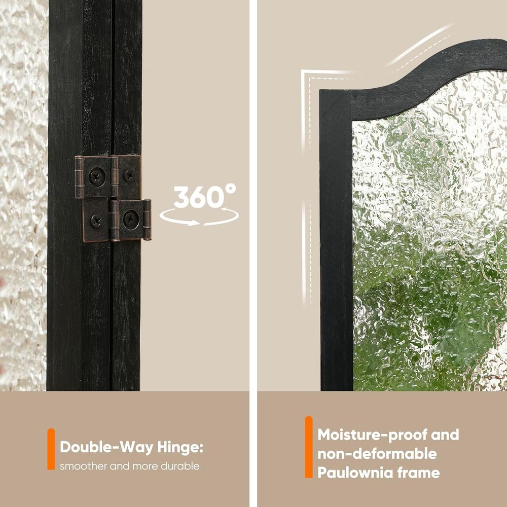 Czarny 3-częściowy akrylowy pa – Room Divider Screen recenzja i cena