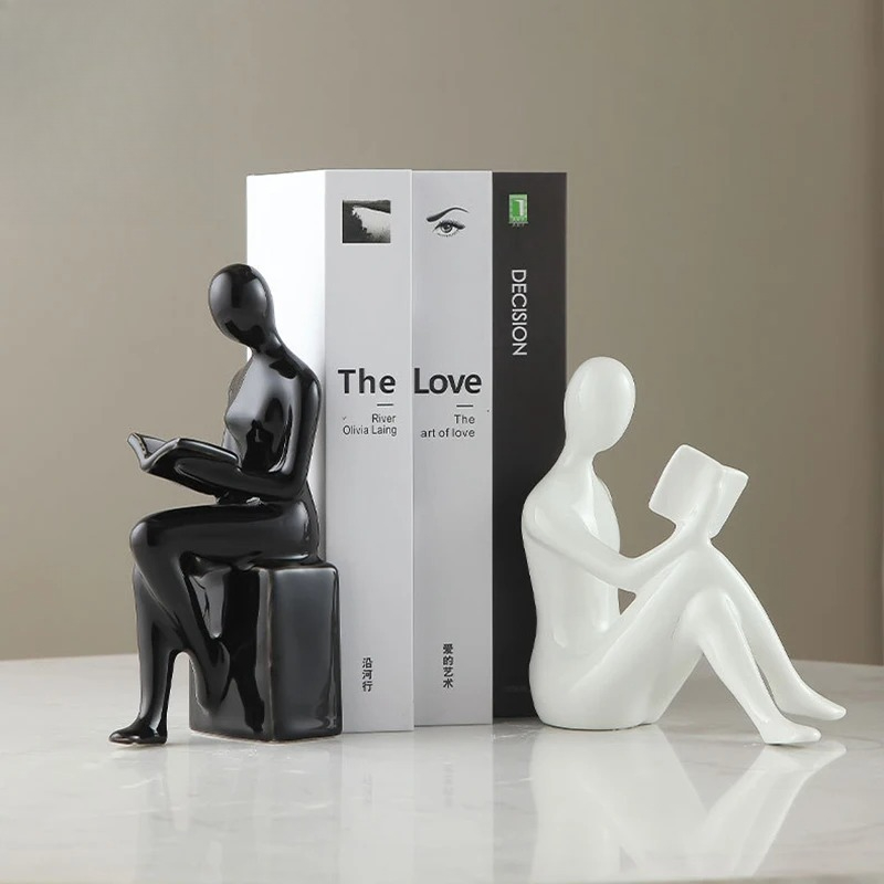 Ceramiczna figurka czytelnika, – Aesthetic Bookend recenzja i cena