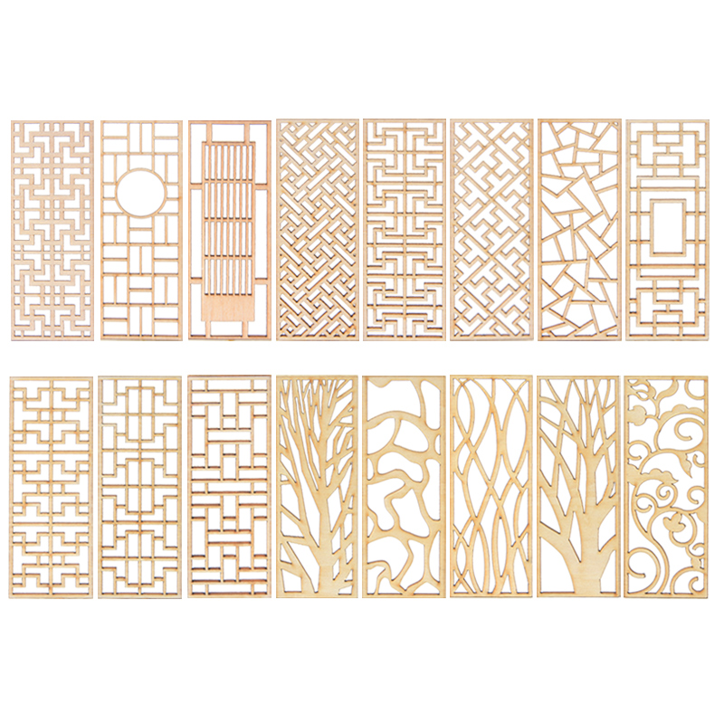 4 szt. Drewniane Miniaturowe P – Room Divider Screen recenzja i cena