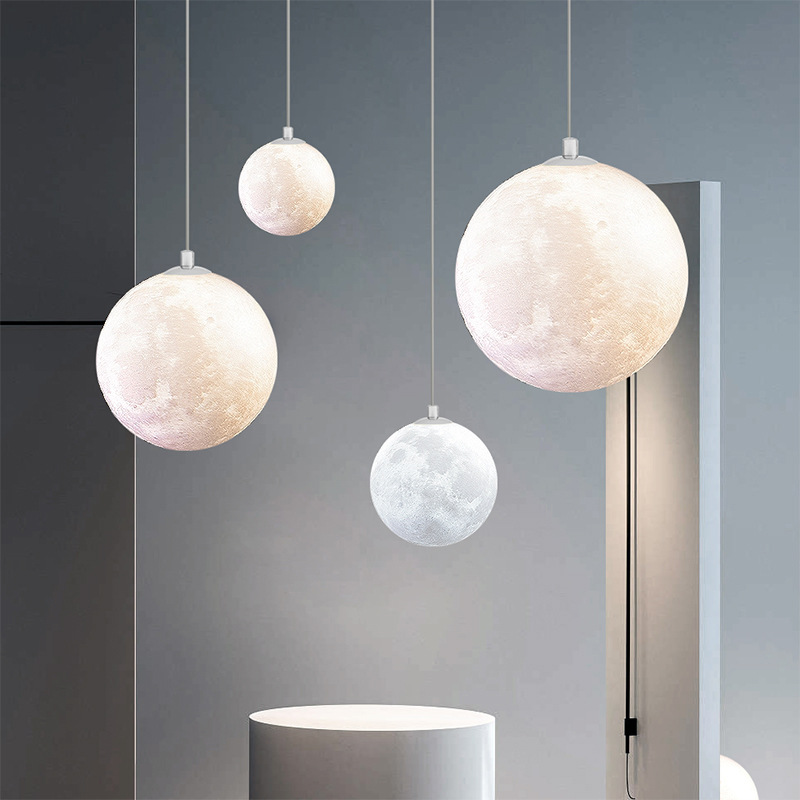 Nowoczesny kreatywny projekt l – Hanging Moon Lamp recenzja i cena