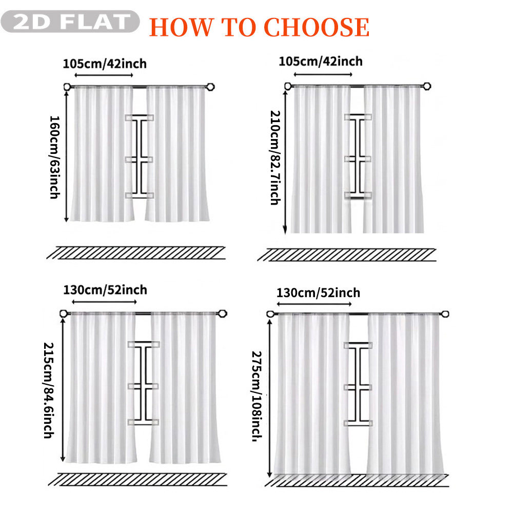 Niestandardowe płaskie zasłony – Home Decor Curtains recenzja i cena