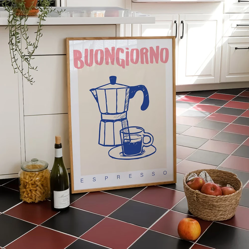 Nowoczesna kawa Espresso Wall  – Home Decor Retro recenzja i cena
