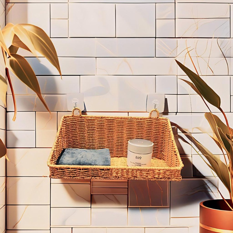 Tkany kosz wiszący z rattanu z – Woven Wall Basket recenzja i cena