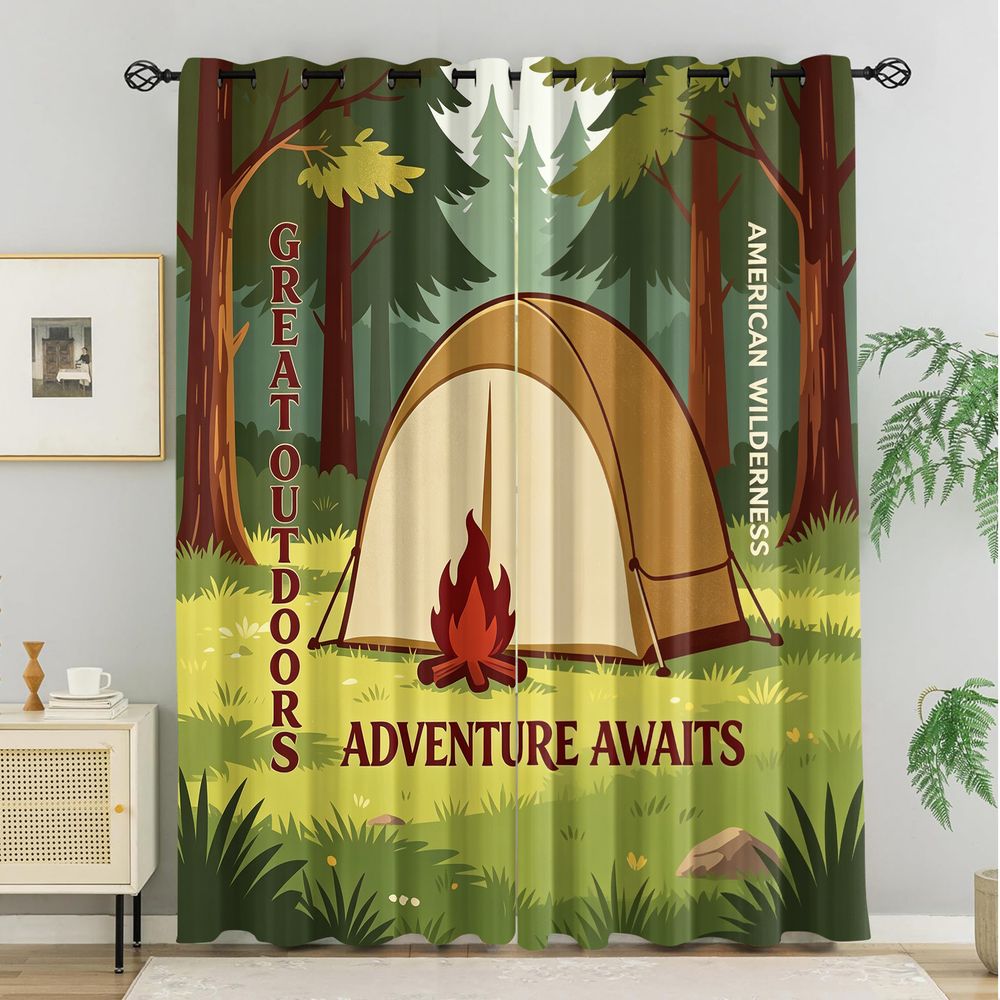 Zasłony z nadrukiem motywu kem – Home Decor Curtains recenzja i cena