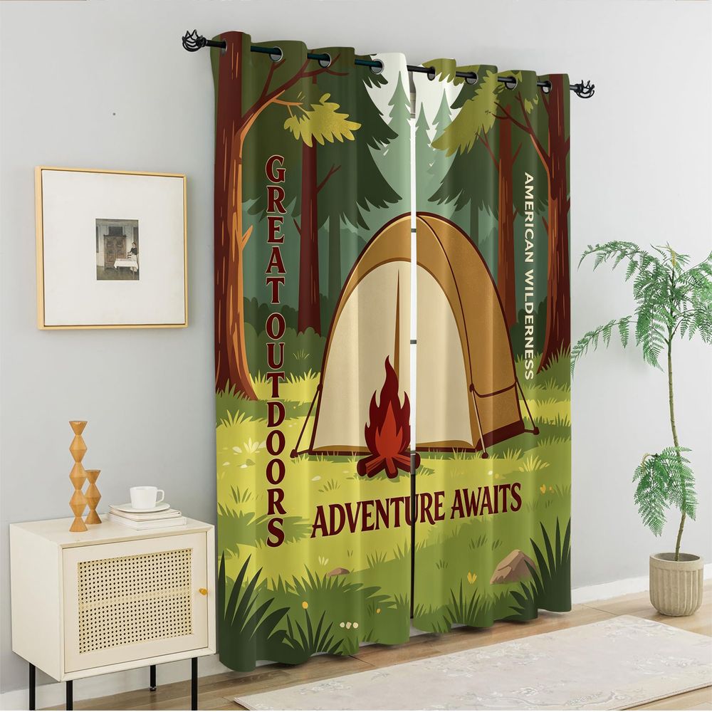 Zasłony z nadrukiem motywu kem – Home Decor Curtains recenzja i cena