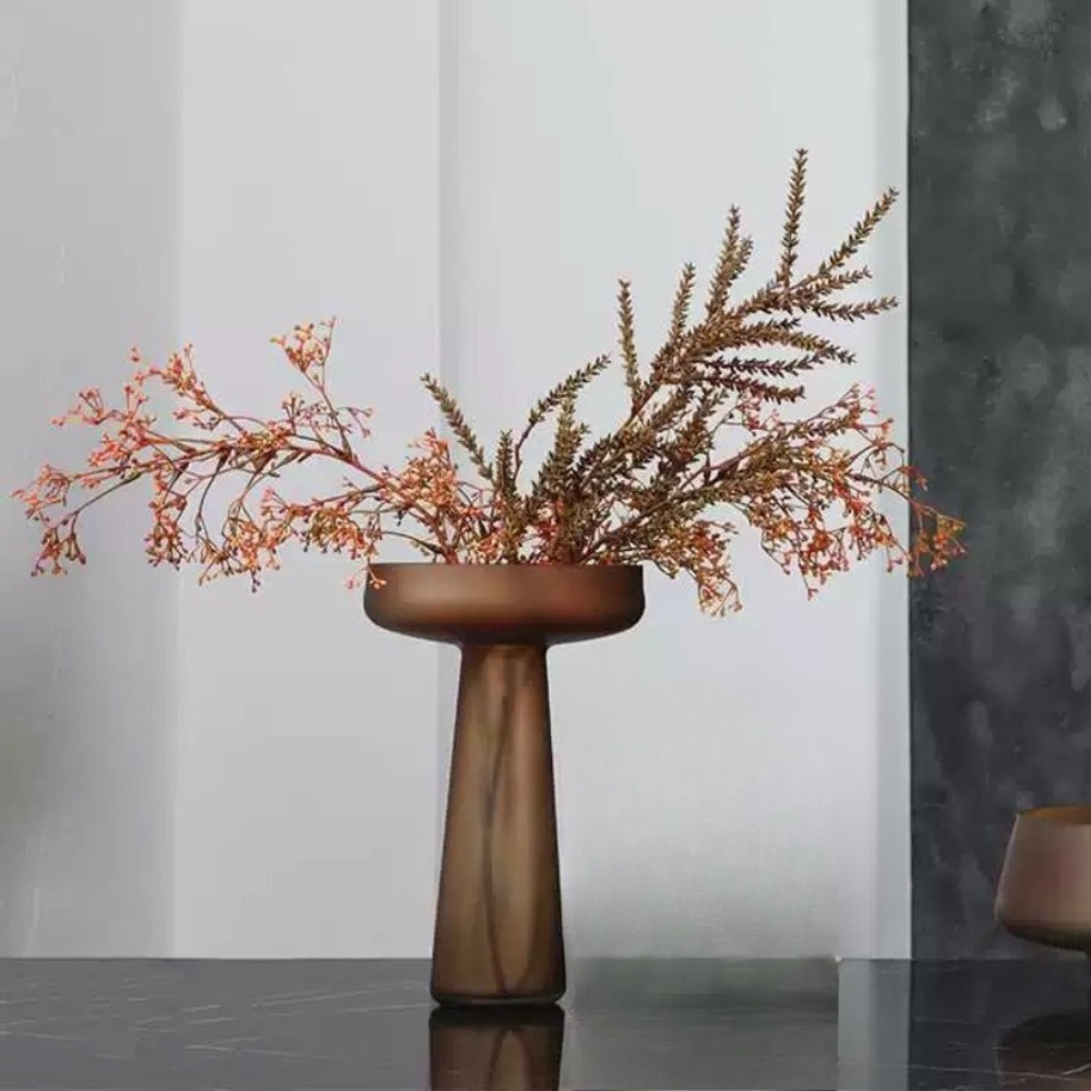 Nordycki vintage brązowy wazon – Glass Vase Nordic recenzja i cena