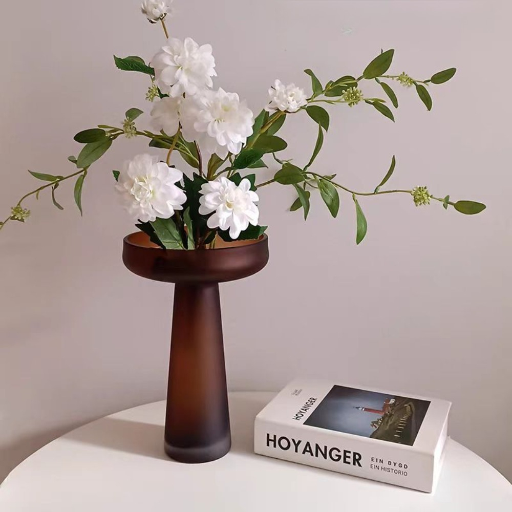 Nordycki vintage brązowy wazon – Glass Vase Nordic recenzja i cena