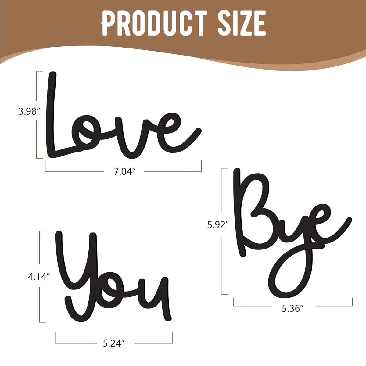 Love You Bye Wood Sign Home De – Home Decor Express recenzja i cena
