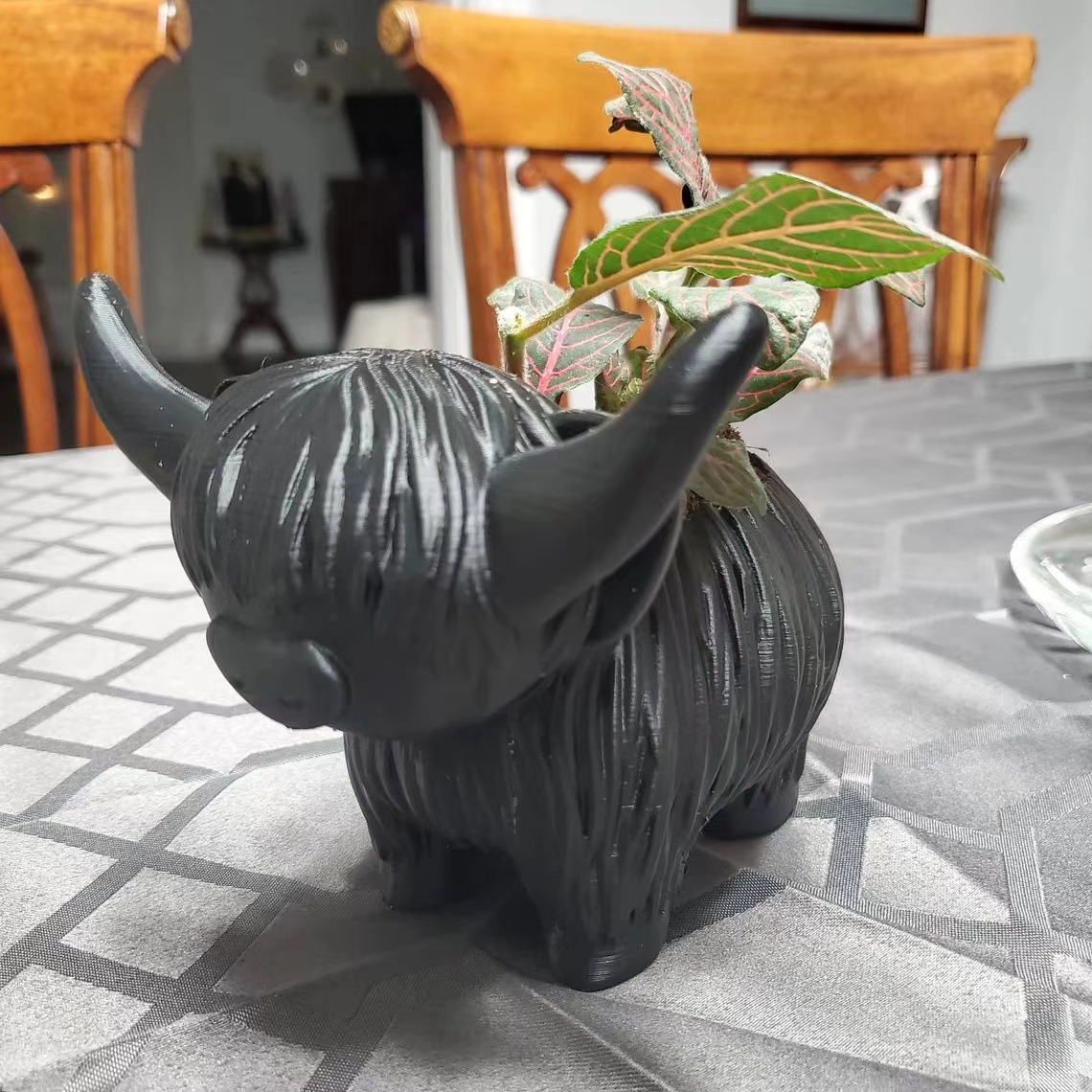 Figurka z żywicy krowy szkocki – Home Decor Garden Ideas recenzja i cena
