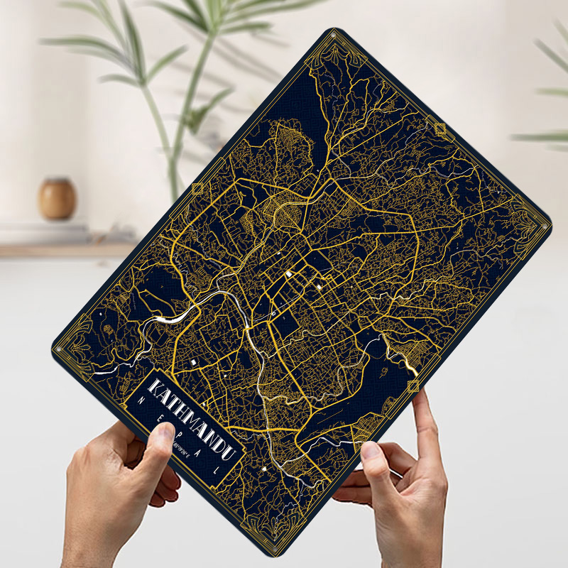 Mapa miasta Kathmandu, złoty p – Home Decor Kathmandu recenzja i cena