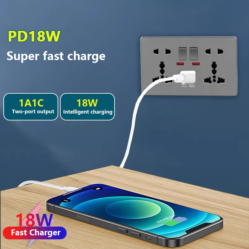UK 13A z USB typu c 18W szybki – Home Decor Uk recenzja i cena