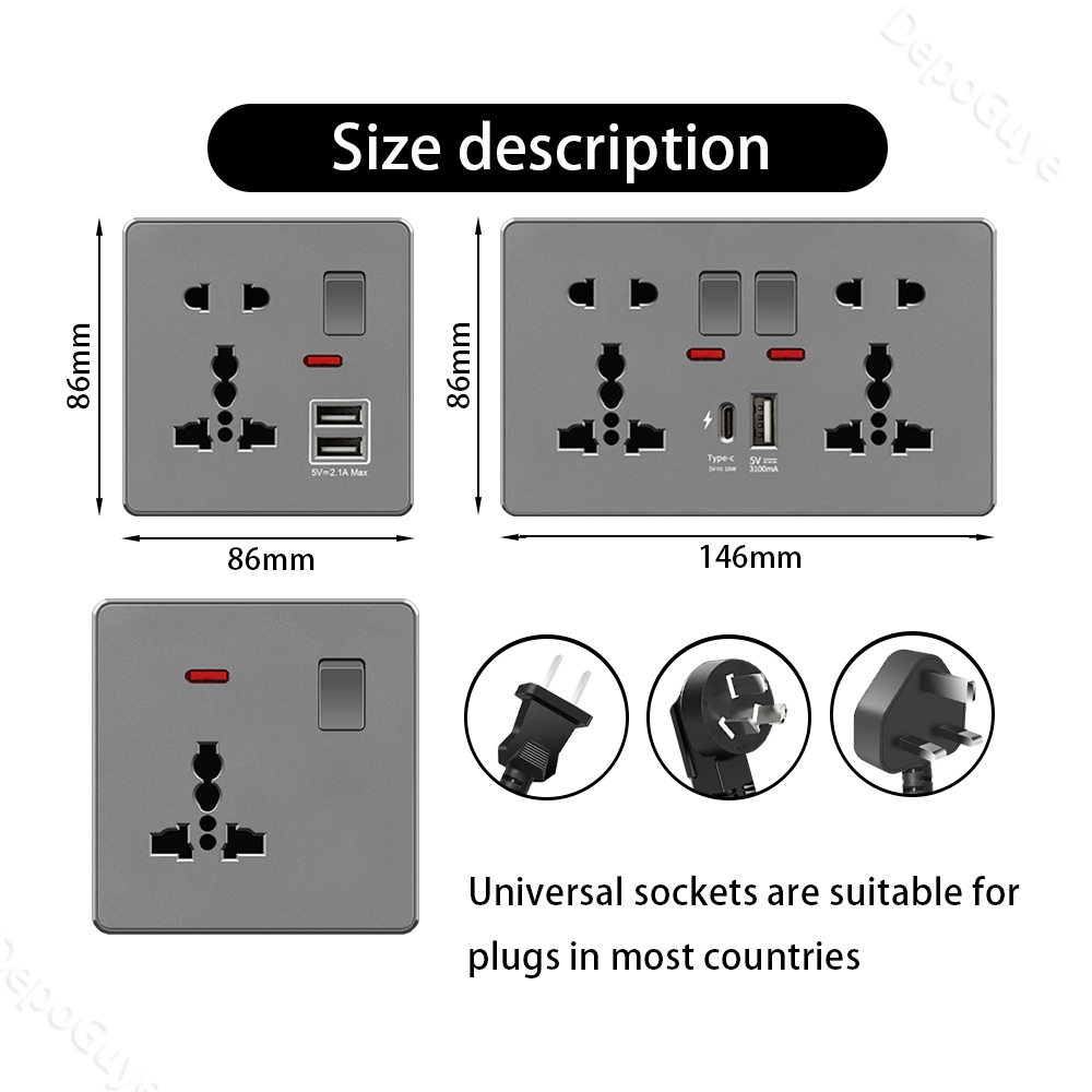 UK 13A z USB typu c 18W szybki – Home Decor Uk recenzja i cena