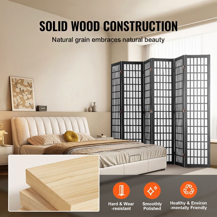 6-częściowy japoński parawan p – Room Divider Screen recenzja i cena