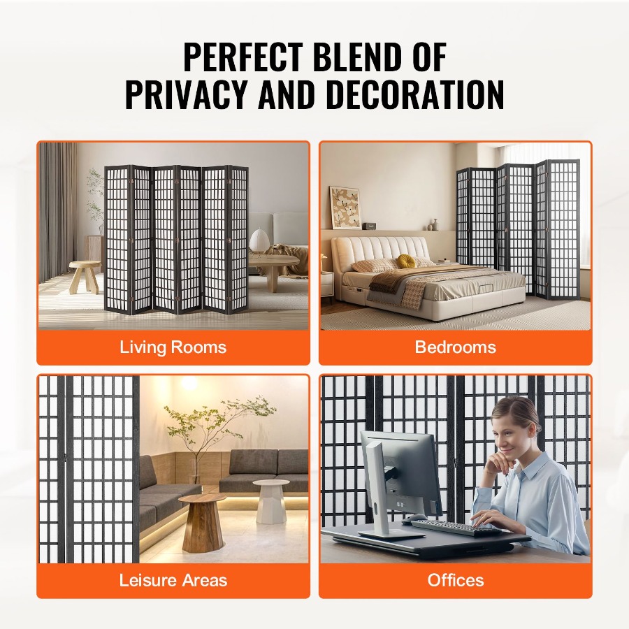 6-częściowy japoński parawan p – Room Divider Screen recenzja i cena