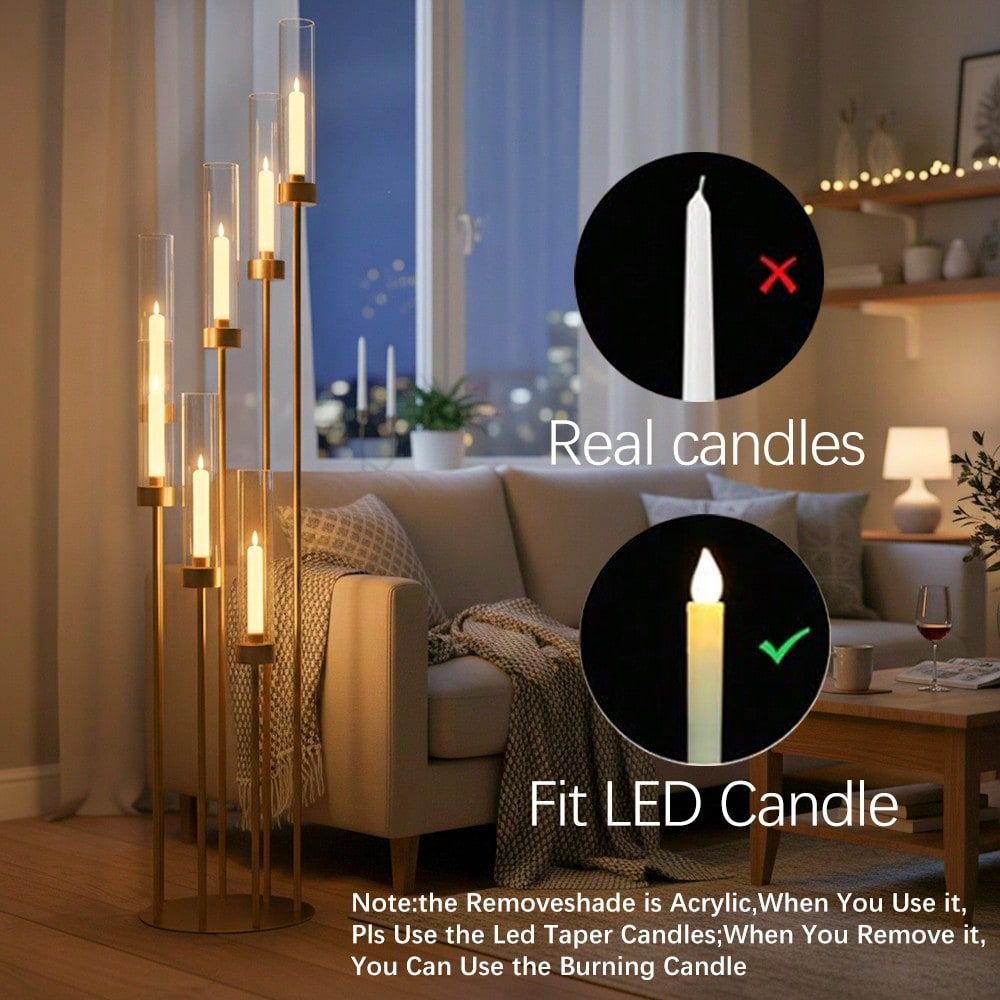 2 sztuki 7-ramiennych złotych  – Flooring Home Decor recenzja i cena