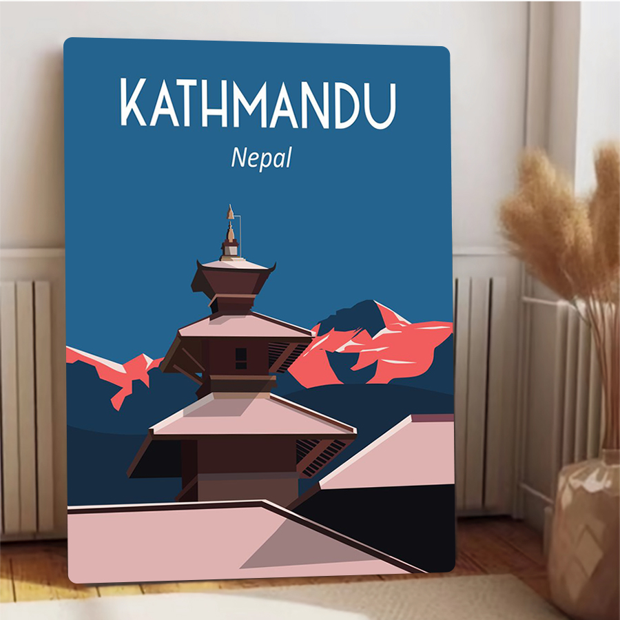 Kathmandu Nepal Vintage Metal  – Home Decor Kathmandu recenzja i cena