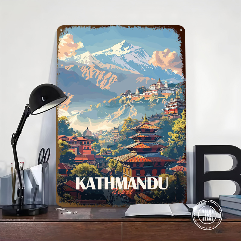 Plakat z widokiem na miasto Ka – Home Decor Kathmandu recenzja i cena