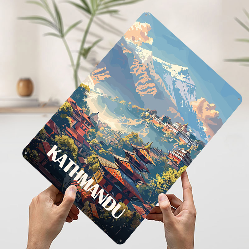 Plakat z widokiem na miasto Ka – Home Decor Kathmandu recenzja i cena