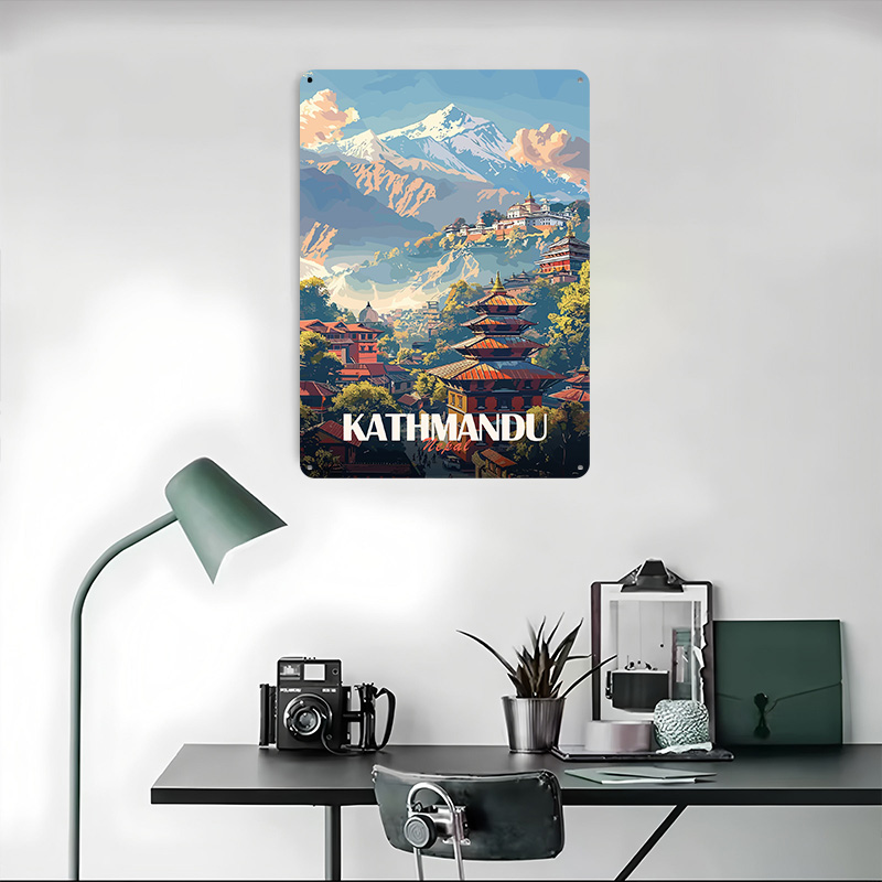 Plakat z widokiem na miasto Ka – Home Decor Kathmandu recenzja i cena