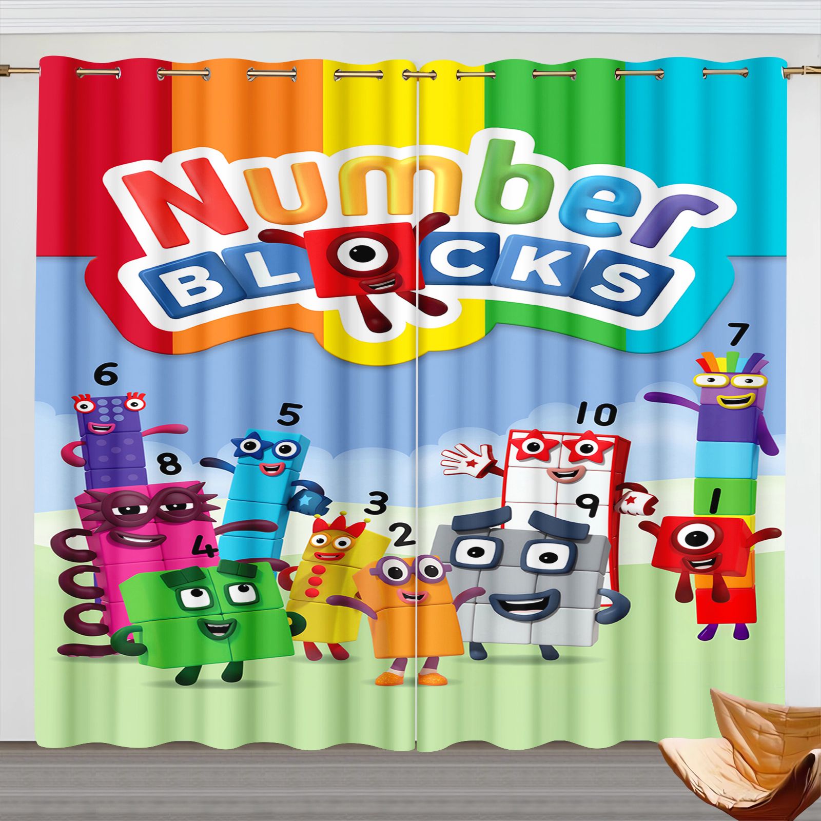Zasłony z motywem Numberblocks – Home Decor Curtains recenzja i cena
