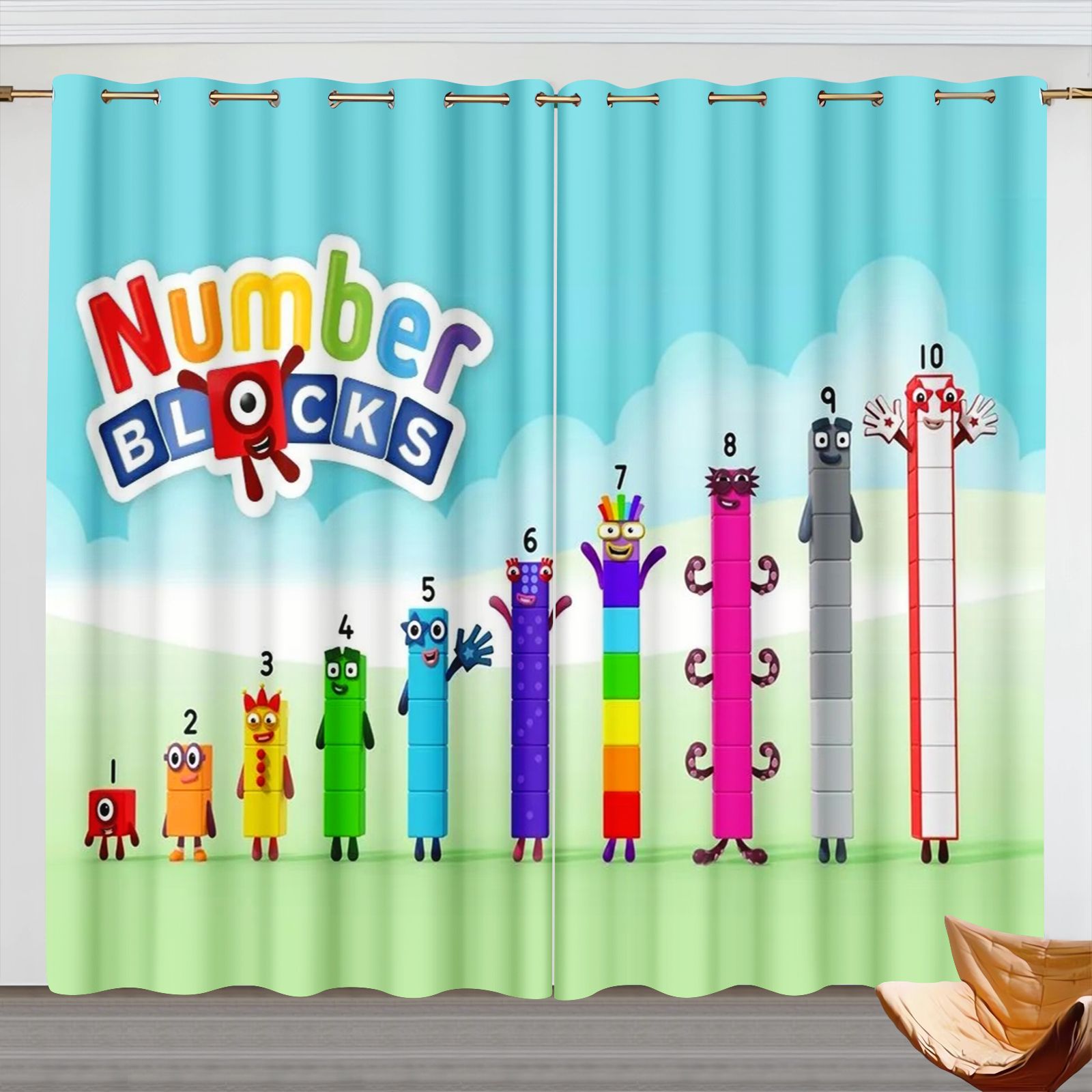 Zasłony z motywem Numberblocks – Home Decor Curtains recenzja i cena