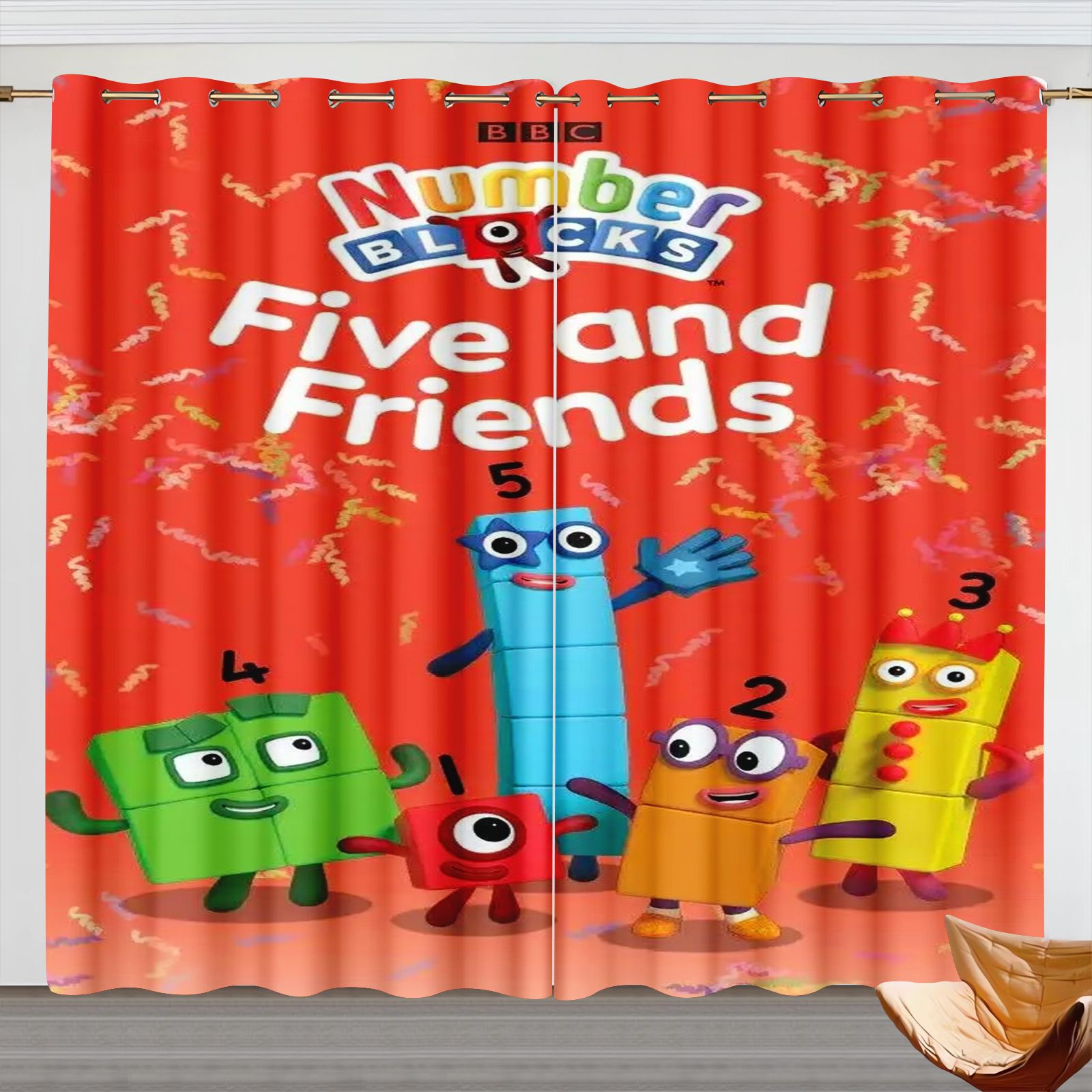Zasłony z motywem Numberblocks – Home Decor Curtains recenzja i cena