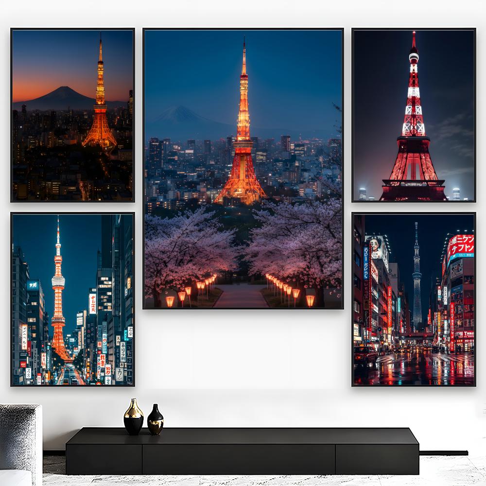 Plakat z widokiem na Wieżę Tok – Home Decor Tokyo recenzja i cena