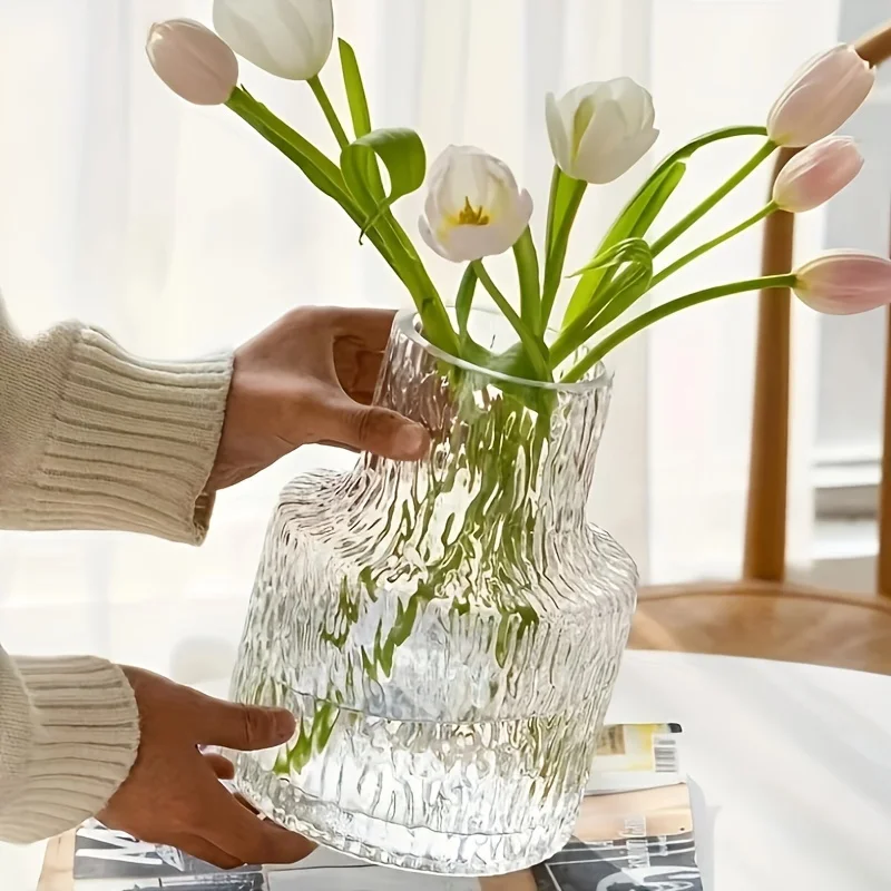 Nordycki wazon z teksturowaneg – Glass Vase Nordic recenzja i cena